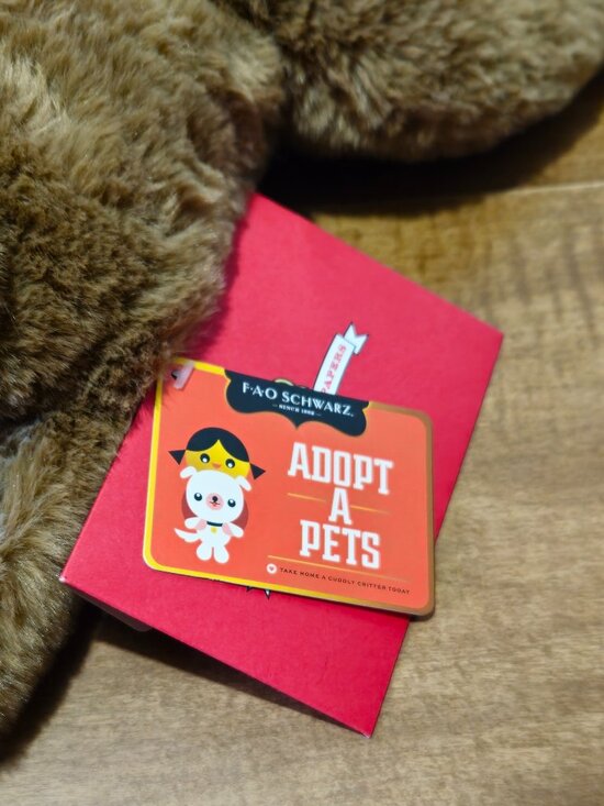 Fao Schwarz Plush Sloth Adopt A Pets 15 in - Picture 3 of 12